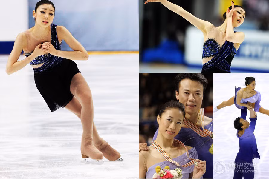 Kim Yuna, ngôi sao trượt băng nghệ thuật nổi tiếng của Hàn Quốc. Kim Yuna, ngôi sao trượt băng nghệ thuật nổi tiếng của Hàn Quốc.