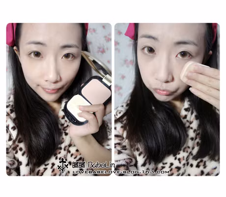 Sau đó tiếp tục tuần tự các bước trang điểm bình thường: bôi kem lót, đánh phấn nền.