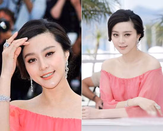 Sự kết hợp hài hòa giữa kiểu tóc đơn giản mà thanh lịch, phong cách trang điểm nhẹ với tông cam cho môi và mắt, cùng chiếc váy lụa màu hồng mềm mại, cô nàng họ Phạm đã toát lên thần thái của một mỹ nhân vô cùng xinh đẹp. Xuất hiện với hình tượng như thế này có thể giải thích được vì sao cô có sức hút lớn với những nhiếp ảnh gia phương tây đến vậy.