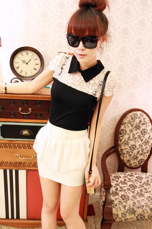 Ren trắng cũng rất cuốn hút nhưng không làm mất vẻ thanh lịch của bạn gái. Ren trắng cũng rất cuốn hút nhưng không làm mất vẻ thanh lịch của bạn gái.