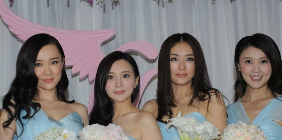 4 phù dâu nổi tiếng Hoắc Tư Yến, Hùng Nãi Cẩn, Tần Lam, Cam Vi.