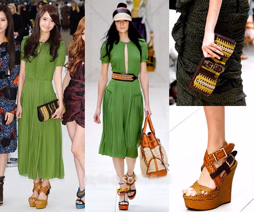 Yoona trong buổi trình diễn thời trang của Burberry cũng khoác lên mình chiếc đầm xanh tao nhã của Burberry. Yoona trong buổi trình diễn thời trang của Burberry cũng khoác lên mình chiếc đầm xanh tao nhã của Burberry.