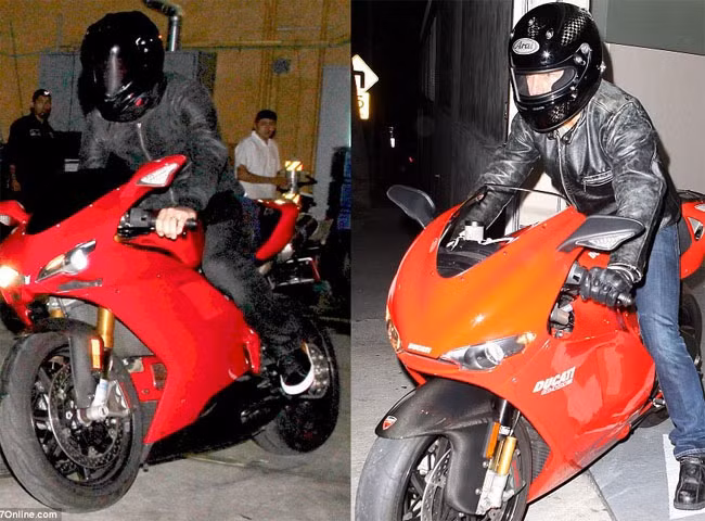 Cả Beckham và Tom Cruise đều thích chơi mô tô.