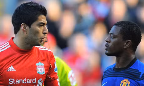 Suarez sẽ bị cấm 8 trận vì phân biệt chủng tộc với Evra. Suarez sẽ bị cấm 8 trận vì phân biệt chủng tộc với Evra.