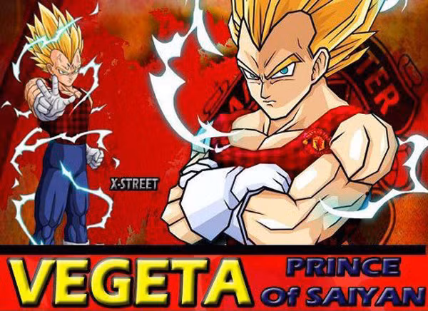Cađíc (Vegeta) cũng hâm mộ M.U như cậu em Sôn Gôku (ảnh ghép). Cađíc (Vegeta) cũng hâm mộ M.U như cậu em Sôn Gôku (ảnh ghép).