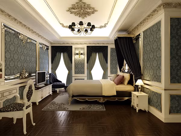 Toàn bộ đồ nội thất được làm từ khung gỗ sồi, hồ đào chắc chắn, tẩm sấy kỹ càng chống mối mọt, sơn PU nhiều lớp chống co ngót, cong vênh và sơn hoàn thiện màu trắng, chất liệu bọc là da cao cấp. Toàn bộ đồ nội thất được làm từ khung gỗ sồi, hồ đào chắc chắn, tẩm sấy kỹ càng chống mối mọt, sơn PU nhiều lớp chống co ngót, cong vênh và sơn hoàn thiện màu trắng, chất liệu bọc là da cao cấp.