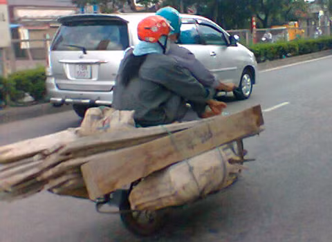 Chỗ ngồi "siêu an toàn". Ảnh: Pham Son