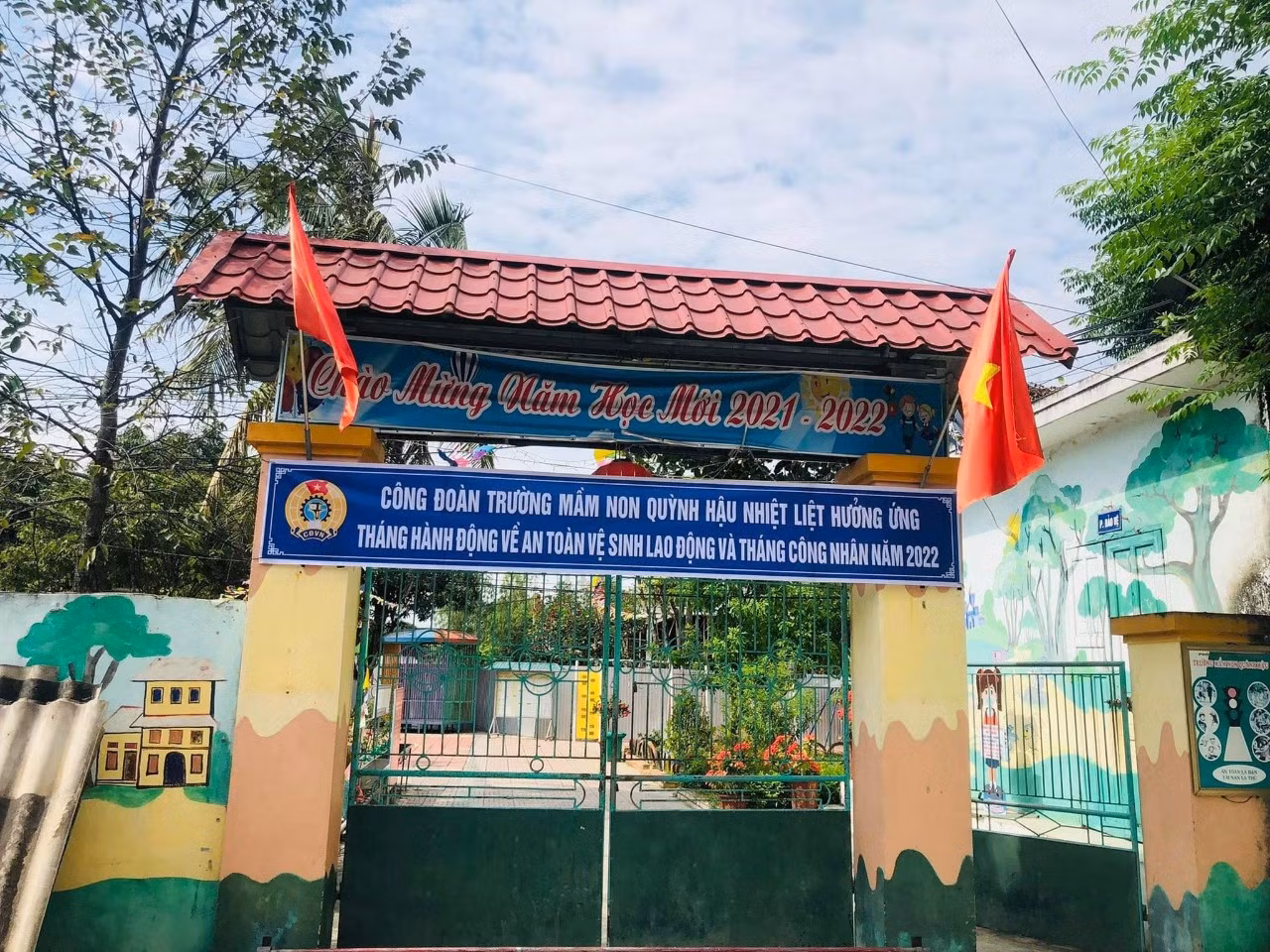 Trường Mầm non Quỳnh Hậu, Quỳnh Lưu, Nghệ An. Ảnh: CTV