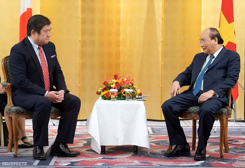 Thủ tướng Nguyễn Xuân Phúc và Chủ tịch Tập đoàn Mitsui Tatsuo Yasunaga - Ảnh: VGP/Quang Hiếu Thủ tướng Nguyễn Xuân Phúc và Chủ tịch Tập đoàn Mitsui Tatsuo Yasunaga - Ảnh: VGP/Quang Hiếu
