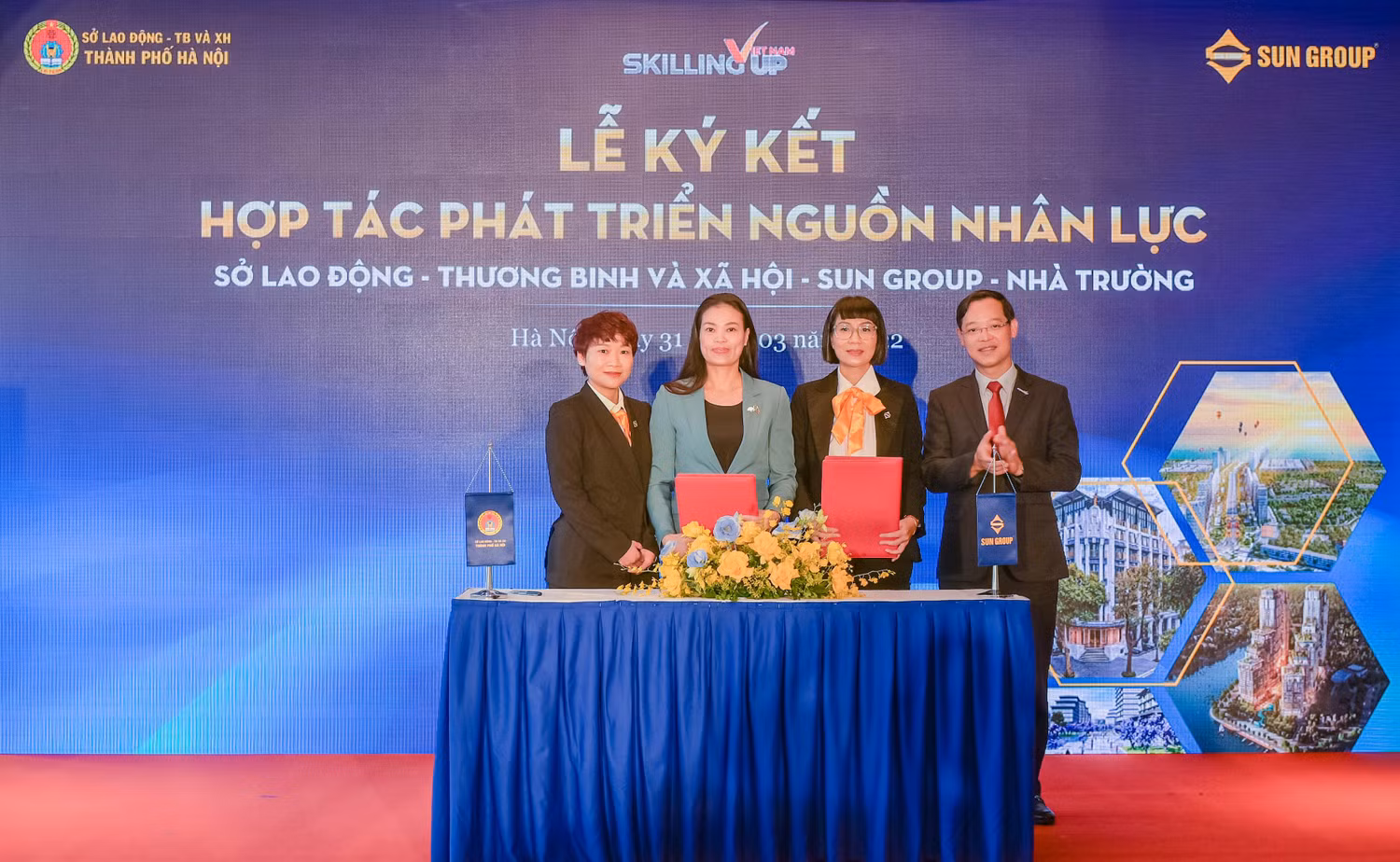 Tập đoàn Sun Group ký kết với Sở Lao động - Thương binh và Xã hội Hà Nội Tập đoàn Sun Group ký kết với Sở Lao động - Thương binh và Xã hội Hà Nội