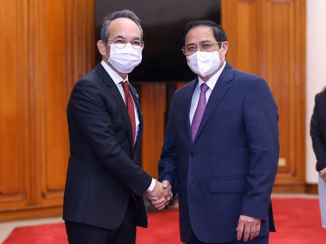 Thủ tướng Chính phủ Phạm Minh Chính tiếp Đại sứ Thái Lan tại Việt Nam Nikorndej Balankura chào xã giao - Ảnh: VGP/Nhật Bắc