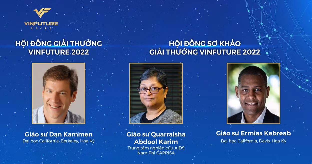 Ba thành viên mới lần đầu tiên góp mặt trong các Hội đồng khoa học của Giải thưởng VinFuture 2022