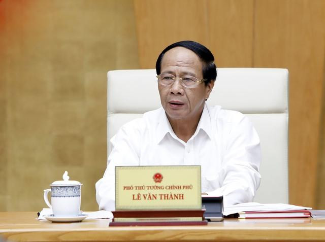 Phó Thủ tướng Lê Văn Thành khẳng định việc gỡ thẻ vàng, tuyệt đối không để EC rút “thẻ đỏ” là rất cấp bách - Ảnh: VGP/Đức Tuân Phó Thủ tướng Lê Văn Thành khẳng định việc gỡ thẻ vàng, tuyệt đối không để EC rút “thẻ đỏ” là rất cấp bách - Ảnh: VGP/Đức Tuân