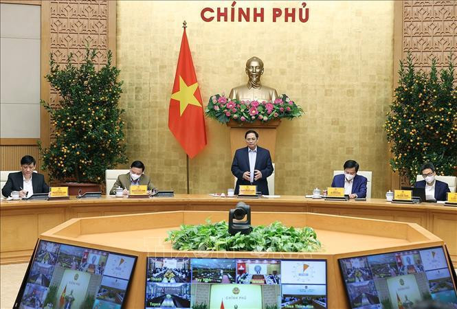 Thủ tướng Phạm Minh Chính phát biểu chỉ đạo. Ảnh: Dương Giang/TTXVN