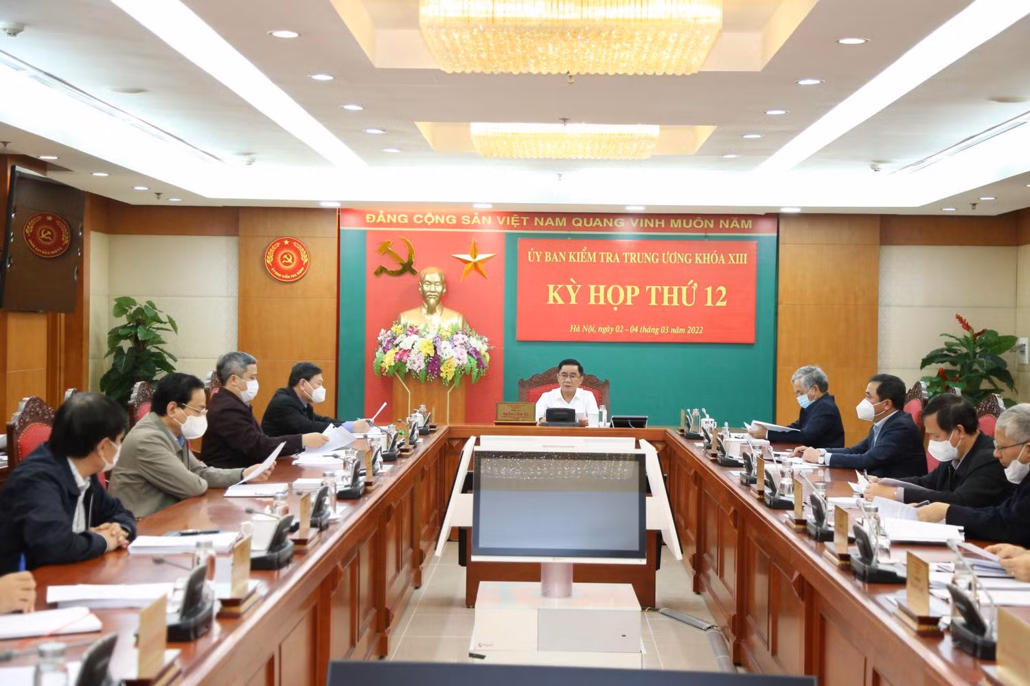 Từ ngày 02 đến ngày 04/3/2022, tại Hà Nội, Ủy ban Kiểm tra Trung ương đã họp Kỳ thứ 12.