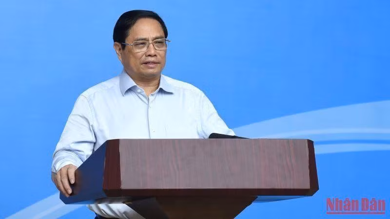 Thủ tướng Phạm Minh Chính phát biểu khai mạc hội nghị.