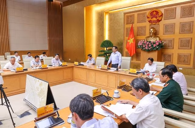 Đây là phiên họp thứ nhất của Ban Chỉ đạo Nhà nước các công trình, dự án quan trọng quốc gia, trọng điểm ngành giao thông vận tải - Ảnh: VGP/Nhật Bắc