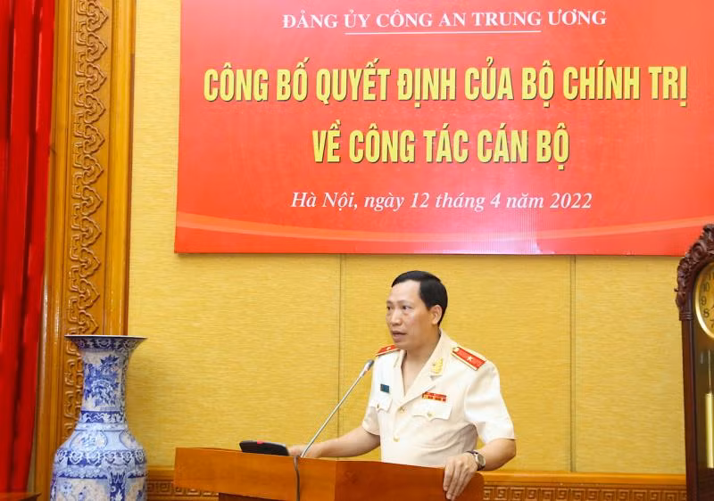 Thứ trưởng Lê Văn Tuyến phát biểu tại buổi lễ. Ảnh CAND