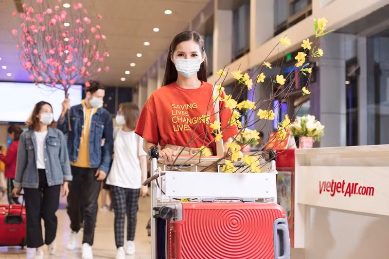 Vietjet cung cấp dịch vụ vận chuyển mai, đào dịp Tết Nguyên đán Nhâm Dần 2022 từ ngày 12/01 đến 15/02/2022