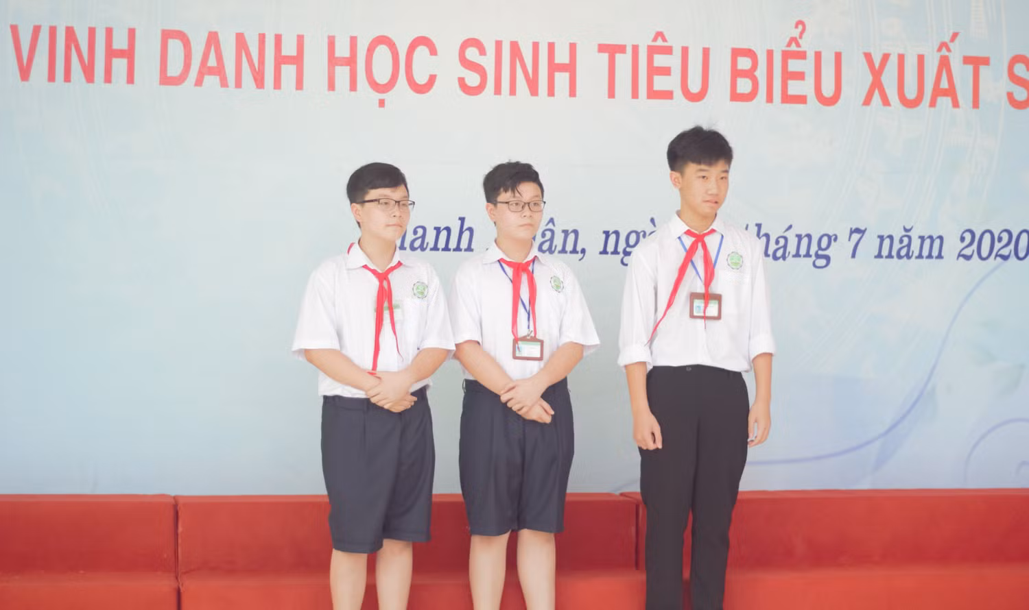 Ba học sinh đạt giải Quốc tế (Ảnh: Đức Minh)