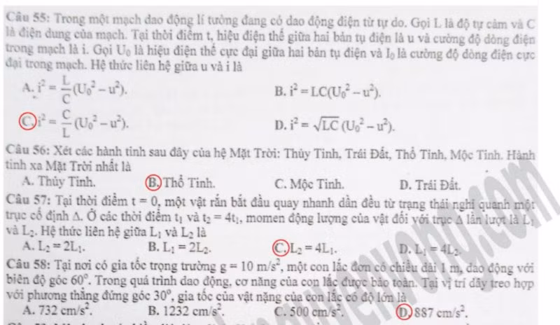 BẤM ĐÂY XEM ĐÁP ÁN MÔN TOÁN KHỐI A 2012 - BẤM ĐÂY XEM ĐÁP ÁN MÔN HÓA KHỐI A 2012 - BẤM ĐÂY XEM ĐÁP ÁN MÔN NGOẠI NGỮ KHỐI A1