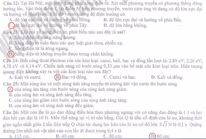 BẤM ĐÂY XEM ĐÁP ÁN MÔN TOÁN KHỐI A 2012 - BẤM ĐÂY XEM ĐÁP ÁN MÔN HÓA KHỐI A 2012 - BẤM ĐÂY XEM ĐÁP ÁN MÔN NGOẠI NGỮ KHỐI A1