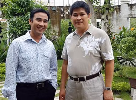 Đôi bạn thân Quyền Linh - Phước Sang. Đôi bạn thân Quyền Linh - Phước Sang.