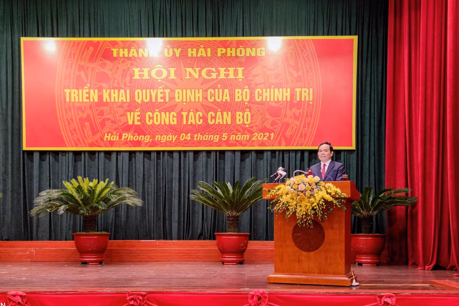 Ông Trần Lưu Quang phát biểu tại hội nghị (Ảnh: CTV)