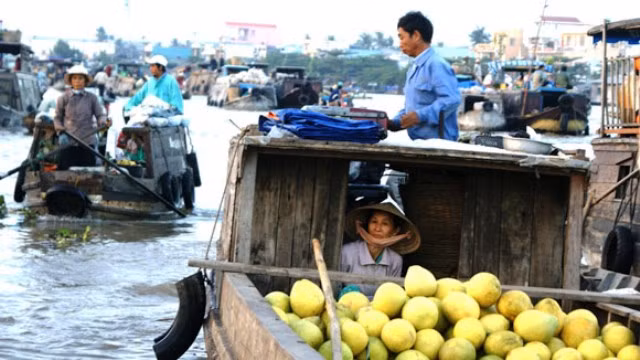 Tan chợ, các lái buôn hở hàng hóa về nhà...