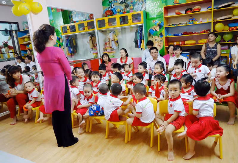 Giáo dục học sinh mầm non (Ảnh minh họa: Báo Giáo dục và Thời đại).
