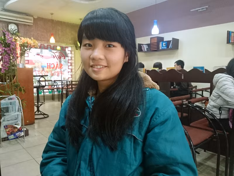 Em Lê Thị Thùy Dương: Lịch sử là của cả một dân tộc và đó là vốn hiểu biết của con người, nếu không có lịch sử thì các môn khác sẽ không có. Ảnh Xuân Trung Em Lê Thị Thùy Dương: Lịch sử là của cả một dân tộc và đó là vốn hiểu biết của con người, nếu không có lịch sử thì các môn khác sẽ không có. Ảnh Xuân Trung
