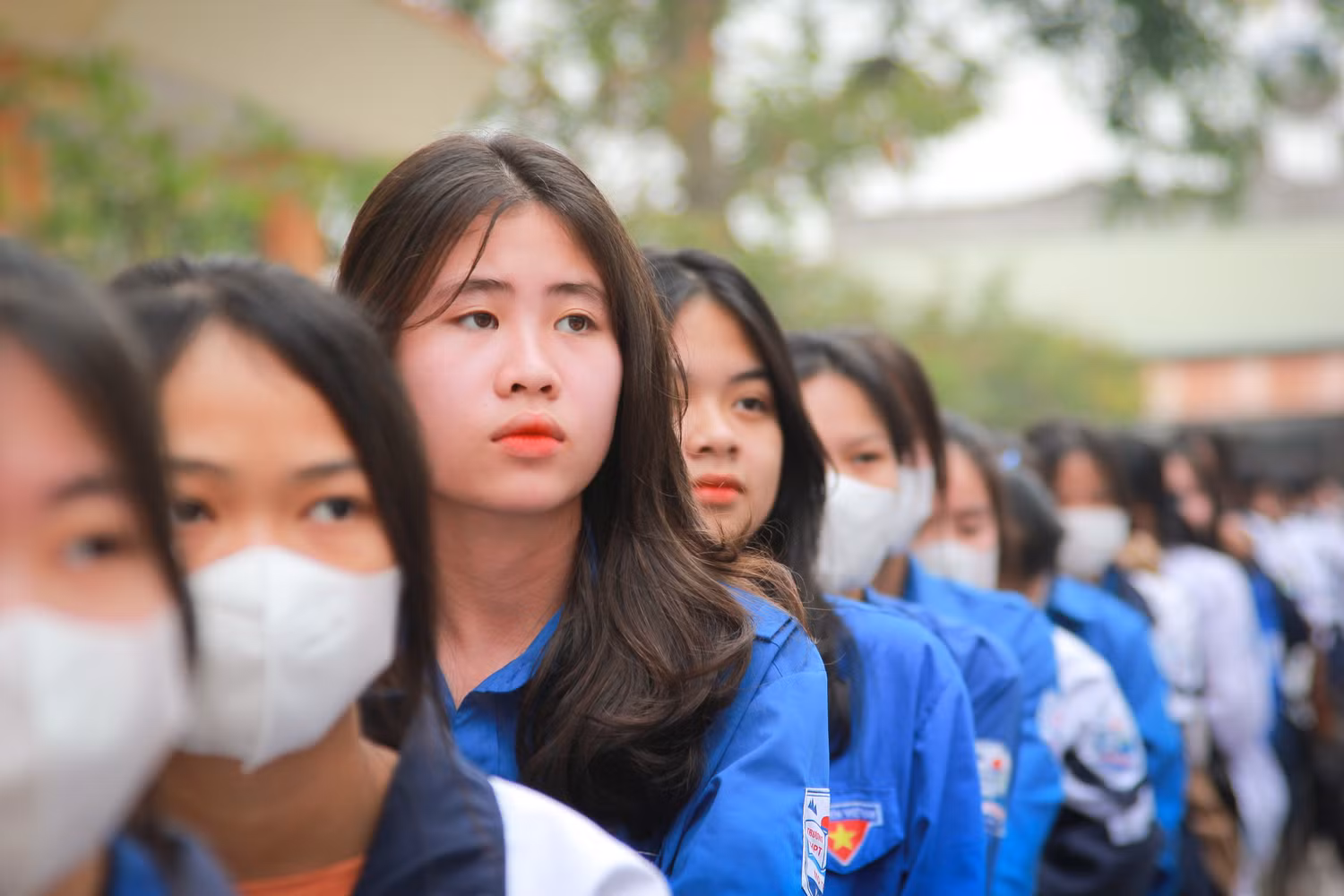 Những ánh mắt chăm chú của học sinh theo dõi diễn giả. (Ảnh: Mạnh Đoàn) Những ánh mắt chăm chú của học sinh theo dõi diễn giả. (Ảnh: Mạnh Đoàn)