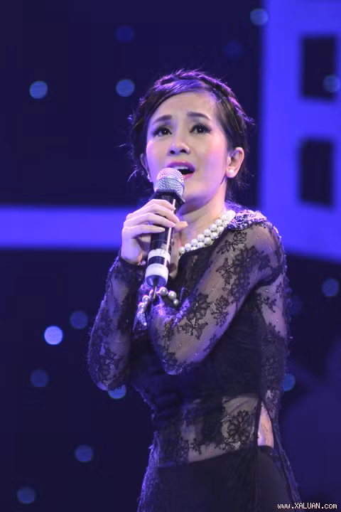 Có vẻ như Hồng Nhung bị lạnh với trang phục đang mặc.
