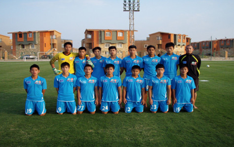 Các cầu thủ HAGL Arsenal JMG trong chuyến tập huấn tại Ai Cập