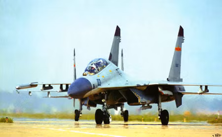 Máy bay chiến đấu Su-27SK của Không quân Trung Quốc, mua của Nga.