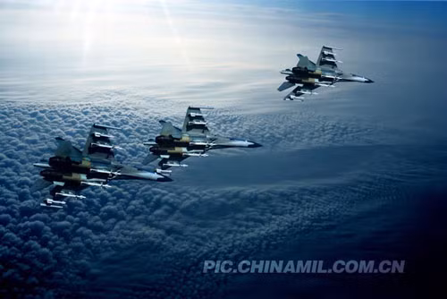 Máy bay chiến đấu J-11 của Trung Quốc.
