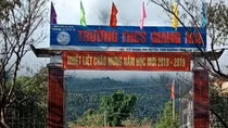 Trường Trung học cơ sở Giang Ma, huyện Tam Đường, Lai Châu.(Ảnh: LC)