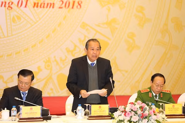 Phó Thủ tướng Thường trực Chính phủ Trương Hòa Bình phát biểu tại hội nghị. (Ảnh: Chinhphu.vn) Phó Thủ tướng Thường trực Chính phủ Trương Hòa Bình phát biểu tại hội nghị. (Ảnh: Chinhphu.vn)
