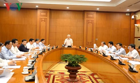 Tổng Bí thư Nguyễn Phú Trọng phát biểu tại cuộc họp. Tổng Bí thư Nguyễn Phú Trọng phát biểu tại cuộc họp.