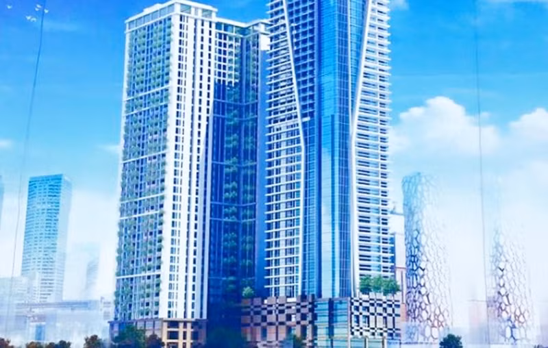 Khu khách sạn và nhà ở Mường Thanh Sơn Trà. Ảnh: Baoxaydung.com.vn