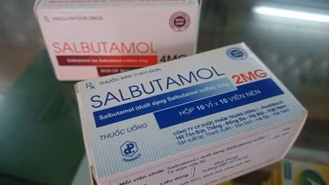 Thuốc Salbutamol trong điều trị hen suyễn. Ảnh: Infonet.vn