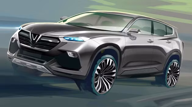 Hình ảnh một mẫu xe SUV của Vinfast. Hình ảnh một mẫu xe SUV của Vinfast.