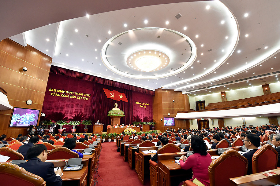 Quang cảnh Hội nghị Trung ương 7. Ảnh: VGP/Nhật Bắc Quang cảnh Hội nghị Trung ương 7. Ảnh: VGP/Nhật Bắc