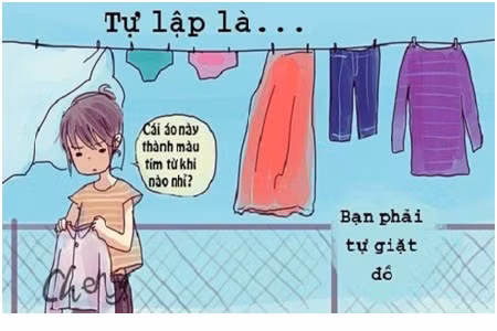 Tự lập là bạn phải tự mình làm rất nhiều việc. Ảnh minh họa: https://dongduong.edu.vn