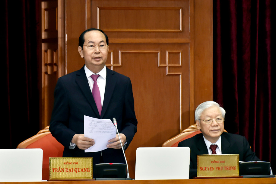 Chủ tịch nước Trần Đại Quang phát biểu tại Hội nghị. Ảnh: VGP/Nhật Bắc Chủ tịch nước Trần Đại Quang phát biểu tại Hội nghị. Ảnh: VGP/Nhật Bắc