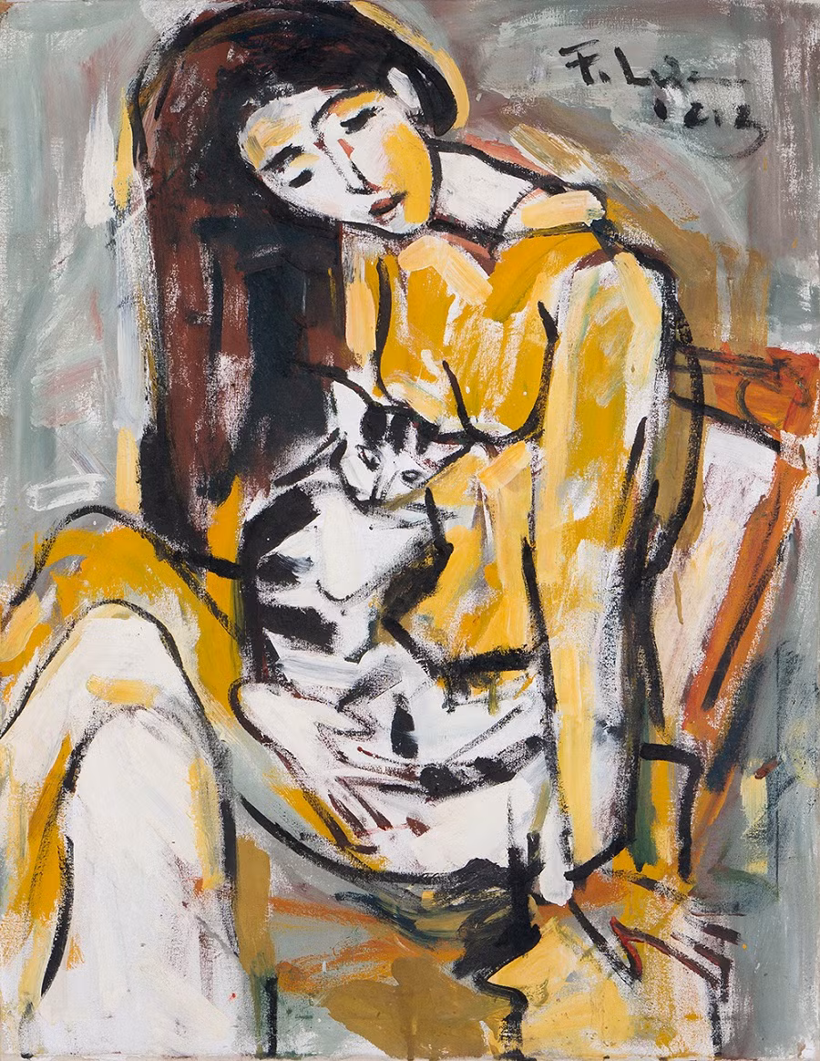 Phạm Lực - Thiếu nữ ôm mèo (2013) Phạm Lực - Thiếu nữ ôm mèo (2013)