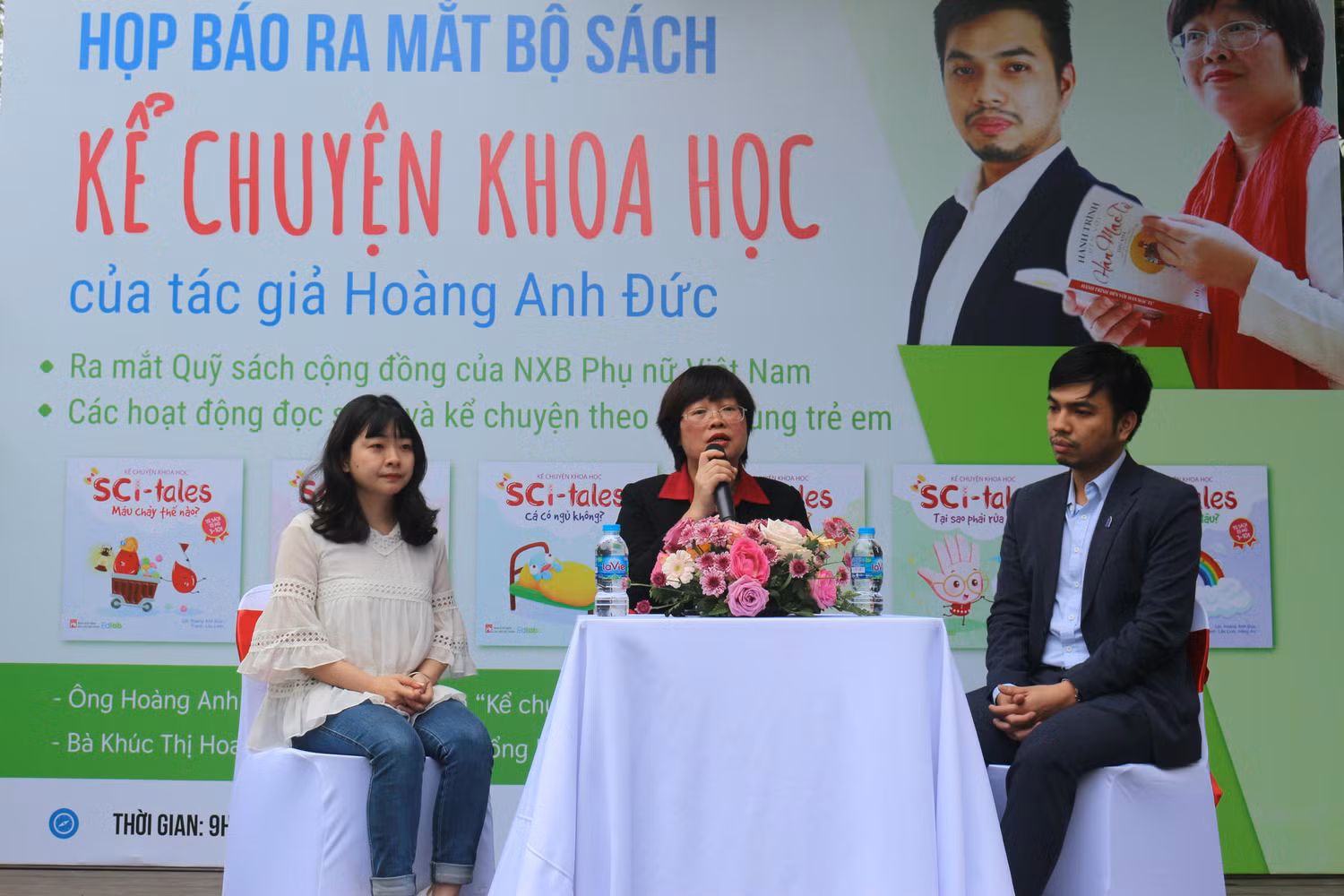 Buổi giao lưu, ra mắt sách “Kể chuyện khoa học” của tác giả Hoàng Anh Đức.