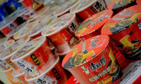 Mỳ ăn liền Trung Quốc vắng bóng ở Việt Nam.