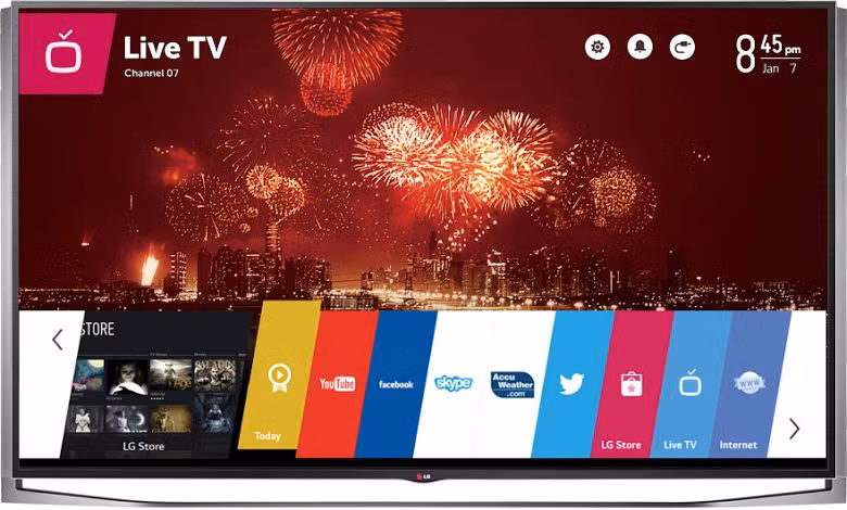 84UB980T sử dụng hệ điều hành WebOS