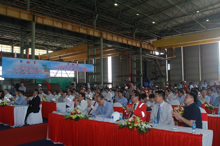 Đại biểu tham dự buổi lễ khởi công.